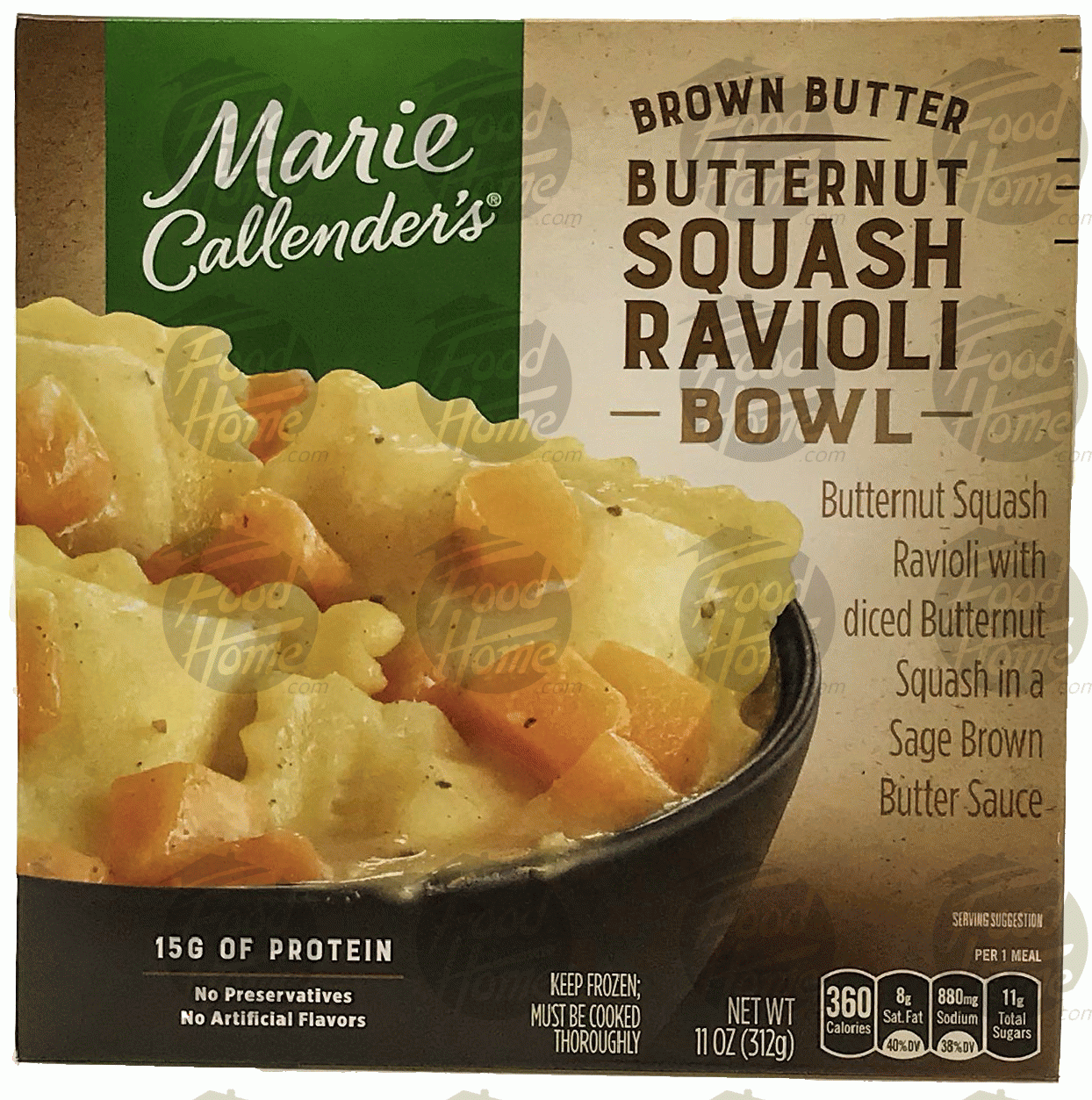 Marie Callender's Bowls  brown butter butternut squash ravioli bowl, frozen entree Full-Size Picture